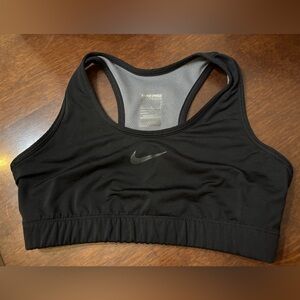 Nike Pro Black Girls Youth Sports Bra Youth Black Dri Fit